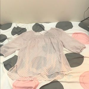 Lauren Conrad Polka-Dot Blouse